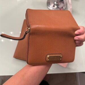Marc Jacobs Brown Leather Wristlet